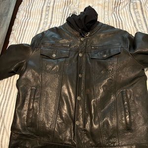 First Classics Men’s Leather Motorcycle Jacket.